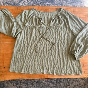 Olive Green Women's Top